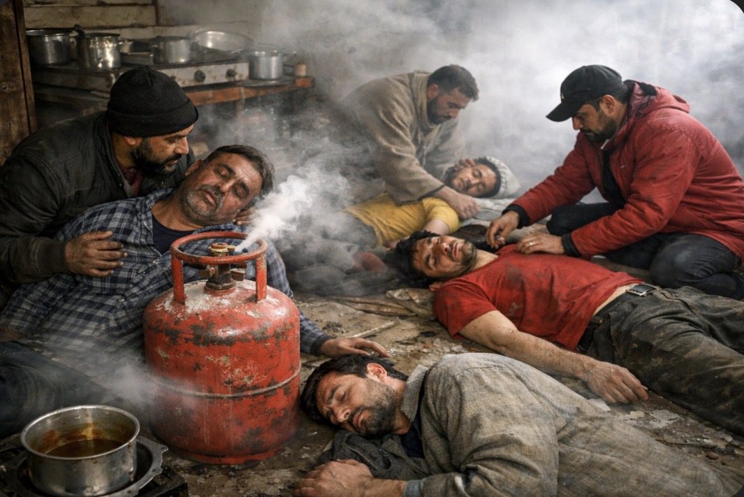 Gas Leak in Srinagar Leaves Four Non-Locals Unconscious