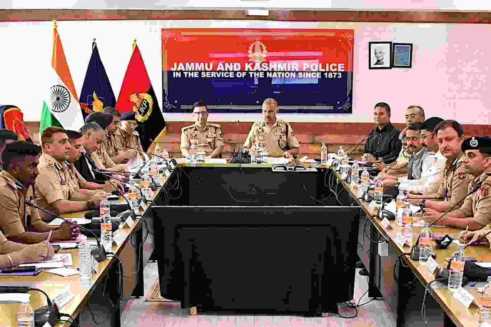 DGP J&K Chairs Security Review Meeting Ahead of Amarnath Yatra at PCR Kashmir
